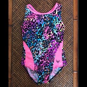 Justice Leotard Pink Multi